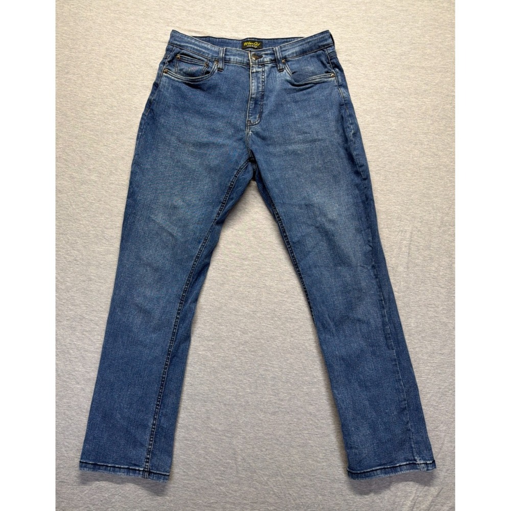 Urban Star Jeans Mens 34x32 (Fits 33x31) Blue Denim Premium Stretch Straight Leg
